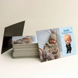 Magnet mărturie botez – Baby Boss băiețel