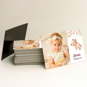 Magnet mărturie botez – Ursuleț roz